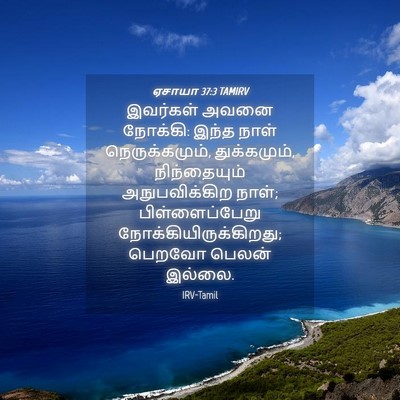 Picture 04 - ஏசாயா 37:3 TAMIRV - இவர்கள் அவனை - Bible Verse Picture