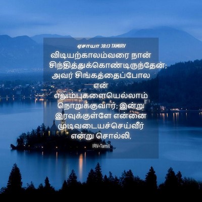 Picture 04 - ஏசாயா 38:13 TAMIRV - விடியற்காலம்வரை - Bible Verse Picture