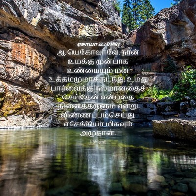 Picture 04 - ஏசாயா 38:3 TAMIRV - ஆ யெகோவாவே, நான் - Bible Verse Picture