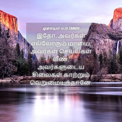 Picture 04 - ஏசாயா 41:29 TAMIRV - இதோ, அவர்கள் - Bible Verse Picture