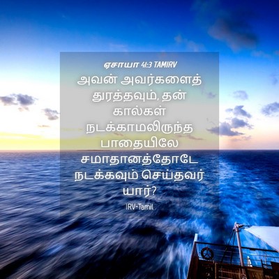 Picture 04 - ஏசாயா 41:3 TAMIRV - அவன் அவர்களைத் - Bible Verse Picture