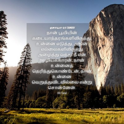 Picture 04 - ஏசாயா 41:9 TAMIRV - நான் பூமியின் - Bible Verse Picture