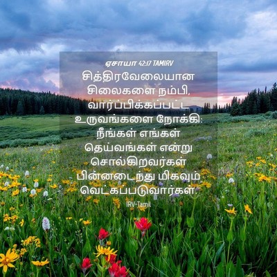 Picture 04 - ஏசாயா 42:17 TAMIRV - சித்திரவேலையான - Bible Verse Picture