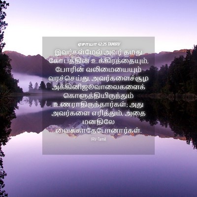 Picture 04 - ஏசாயா 42:25 TAMIRV - இவர்கள்மேல் அவர் - Bible Verse Picture