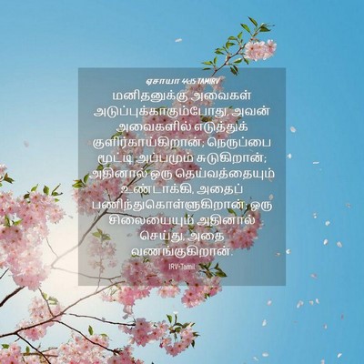 Picture 04 - ஏசாயா 44:15 TAMIRV - மனிதனுக்கு அவைகள் - Bible Verse Picture