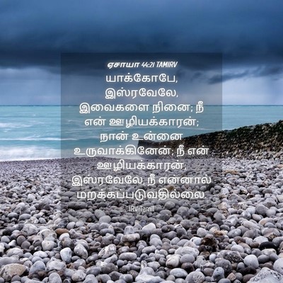 Picture 04 - ஏசாயா 44:21 TAMIRV - யாக்கோபே, - Bible Verse Picture