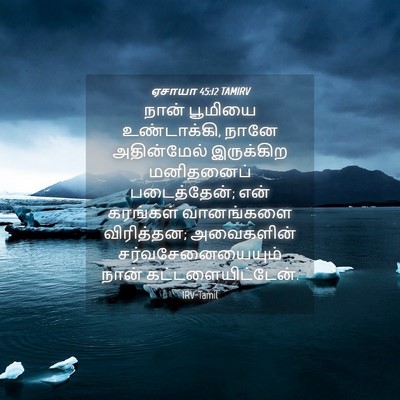 Picture 04 - ஏசாயா 45:12 TAMIRV - நான் பூமியை - Bible Verse Picture