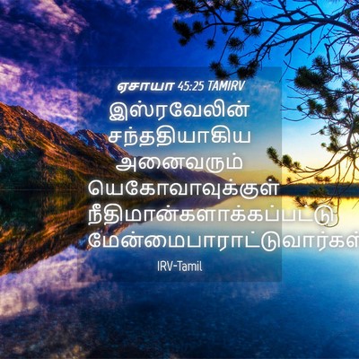 Picture 04 - ஏசாயா 45:25 TAMIRV - இஸ்ரவேலின் - Bible Verse Picture