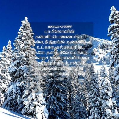 Picture 04 - ஏசாயா 47:1 TAMIRV - பாபிலோனின் - Bible Verse Picture