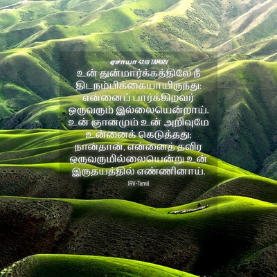 Picture 04 - ஏசாயா 47:10 TAMIRV - உன் - Bible Verse Picture