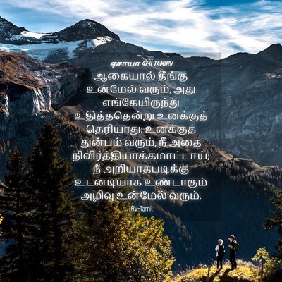 Picture 04 - ஏசாயா 47:11 TAMIRV - ஆகையால் தீங்கு - Bible Verse Picture