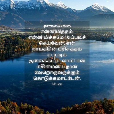 Picture 04 - ஏசாயா 48:11 TAMIRV - என்னிமித்தம், - Bible Verse Picture