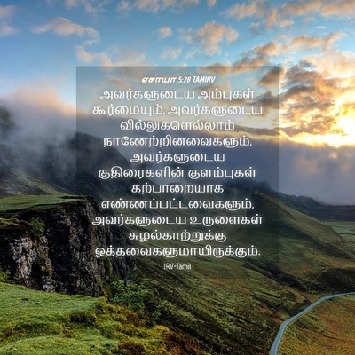Picture 04 - ஏசாயா 5:28 TAMIRV - அவர்களுடைய - Bible Verse Picture