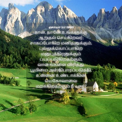 Picture 04 - ஏசாயா 51:12 TAMIRV - நான், நானே - Bible Verse Picture