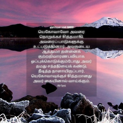 Picture 04 - ஏசாயா 53:10 TAMIRV - யெகோவாவோ அவரை - Bible Verse Picture