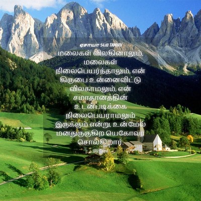 Picture 04 - ஏசாயா 54:10 TAMIRV - மலைகள் - Bible Verse Picture