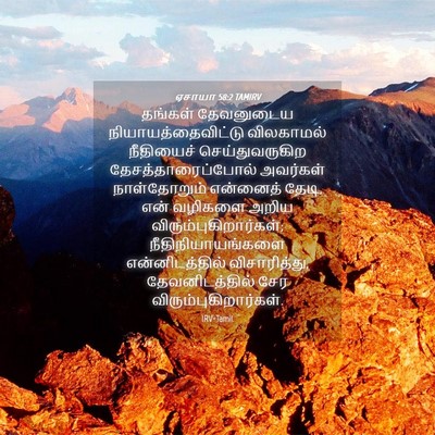 Picture 04 - ஏசாயா 58:2 TAMIRV - தங்கள் தேவனுடைய - Bible Verse Picture