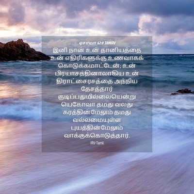 Picture 04 - ஏசாயா 62:8 TAMIRV - இனி நான் உன் - Bible Verse Picture