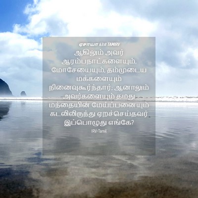 Picture 04 - ஏசாயா 63:11 TAMIRV - ஆகிலும் அவர் - Bible Verse Picture