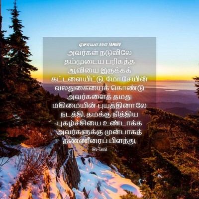 Picture 04 - ஏசாயா 63:12 TAMIRV - அவர்கள் நடுவிலே - Bible Verse Picture