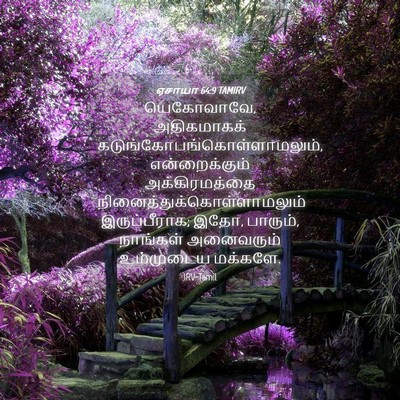 Picture 04 - ஏசாயா 64:9 TAMIRV - யெகோவாவே, - Bible Verse Picture