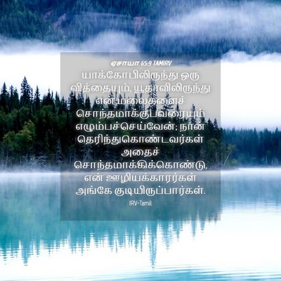 Picture 04 - ஏசாயா 65:9 TAMIRV - யாக்கோபிலிருந்து - Bible Verse Picture