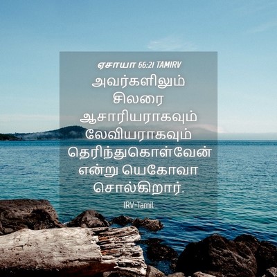 Picture 04 - ஏசாயா 66:21 TAMIRV - அவர்களிலும் சிலரை - Bible Verse Picture