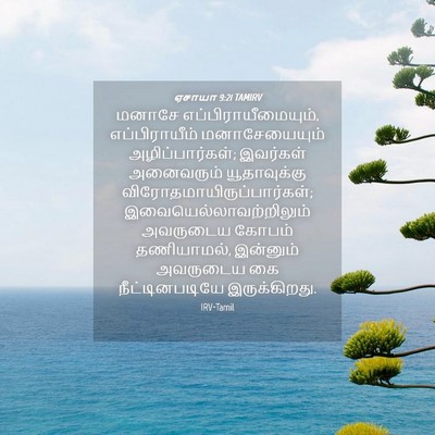 Picture 04 - ஏசாயா 9:21 TAMIRV - மனாசே - Bible Verse Picture