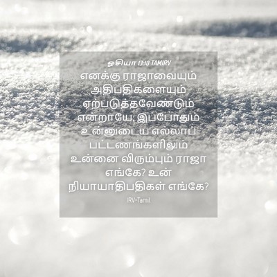 Picture 04 - ஓசியா 13:10 TAMIRV - எனக்கு ராஜாவையும் - Bible Verse Picture