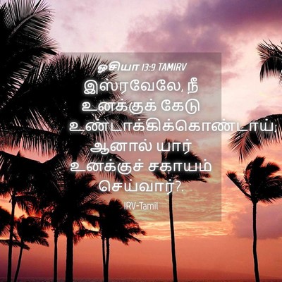 Picture 04 - ஓசியா 13:9 TAMIRV - இஸ்ரவேலே, நீ - Bible Verse Picture