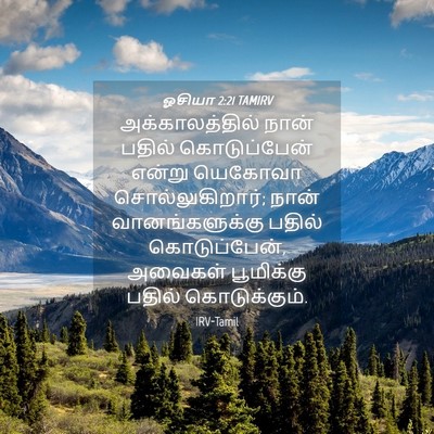 Picture 04 - ஓசியா 2:21 TAMIRV - அக்காலத்தில் நான் - Bible Verse Picture