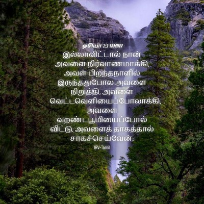 Picture 04 - ஓசியா 2:3 TAMIRV - இல்லாவிட்டால் - Bible Verse Picture