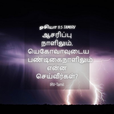 Picture 04 - ஓசியா 9:5 TAMIRV - ஆசரிப்பு - Bible Verse Picture