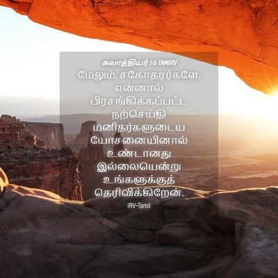 Picture 04 - கலாத்தியர் 1:11 TAMIRV - மேலும், - Bible Verse Picture