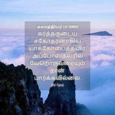 Picture 04 - கலாத்தியர் 1:19 TAMIRV - கர்த்தருடைய - Bible Verse Picture