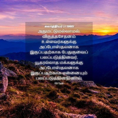 Picture 04 - கலாத்தியர் 2:7 TAMIRV - அதுமட்டுமல்லாமல், - Bible Verse Picture