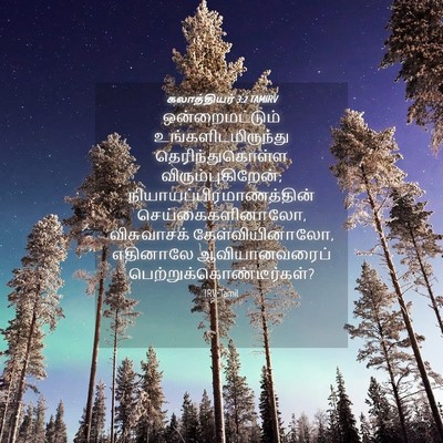Picture 04 - கலாத்தியர் 3:2 TAMIRV - ஒன்றைமட்டும் - Bible Verse Picture