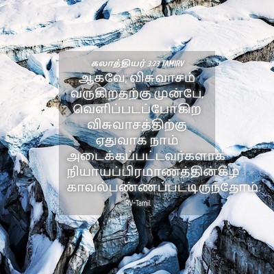 Picture 04 - கலாத்தியர் 3:23 TAMIRV - ஆகவே, விசுவாசம் - Bible Verse Picture