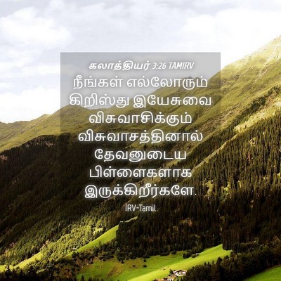 Picture 04 - கலாத்தியர் 3:26 TAMIRV - நீங்கள் எல்லோரும் - Bible Verse Picture