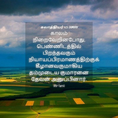 Picture 04 - கலாத்தியர் 4:5 TAMIRV - காலம் - Bible Verse Picture