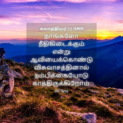 Picture 04 - கலாத்தியர் 5:5 TAMIRV - நாங்களோ - Bible Verse Picture
