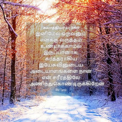 Picture 04 - கலாத்தியர் 6:17 TAMIRV - இனிமேல் ஒருவனும் - Bible Verse Picture