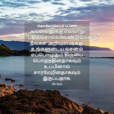Picture 04 - கொலோசெயர் 4:6 TAMIRV - அவனவனுக்கு - Bible Verse Picture