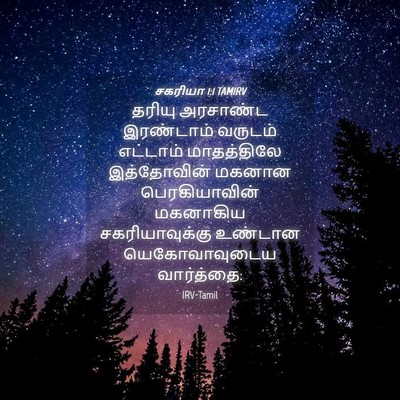 Picture 04 - சகரியா 1:1 TAMIRV - தரியு அரசாண்ட - Bible Verse Picture