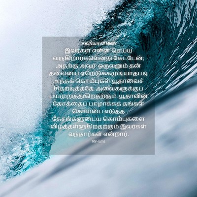 Picture 04 - சகரியா 1:21 TAMIRV - இவர்கள் என்ன - Bible Verse Picture