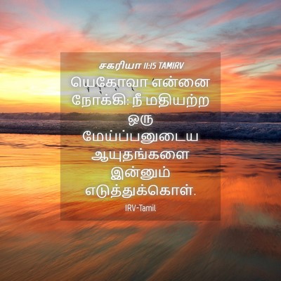 Picture 04 - சகரியா 11:15 TAMIRV - யெகோவா என்னை - Bible Verse Picture