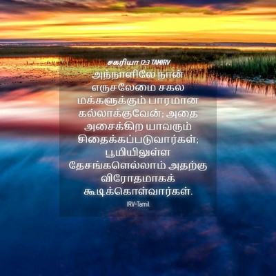 Picture 04 - சகரியா 12:3 TAMIRV - அந்நாளிலே நான் - Bible Verse Picture