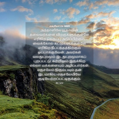 Picture 04 - சகரியா 12:6 TAMIRV - அந்நாளிலே - Bible Verse Picture