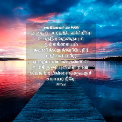 Picture 04 - சங்கீதங்கள் 10:14 TAMIRV - அதைப் - Bible Verse Picture
