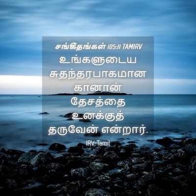 Picture 04 - சங்கீதங்கள் 105:11 TAMIRV - உங்களுடைய - Bible Verse Picture